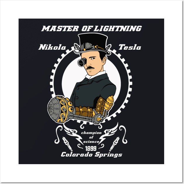 Nikola Tesla Steampunk Wall Art by buby87